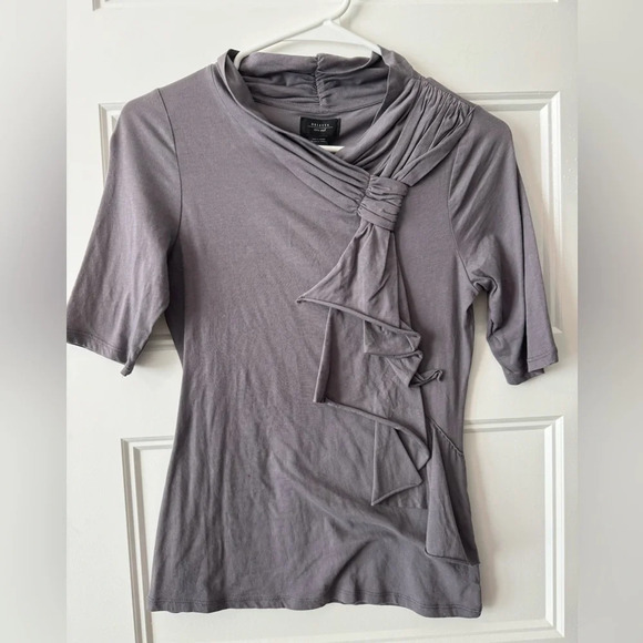 NWT Anthropologie Deletta Ruffle Front Blouse Size XS - Picture 1 of 4